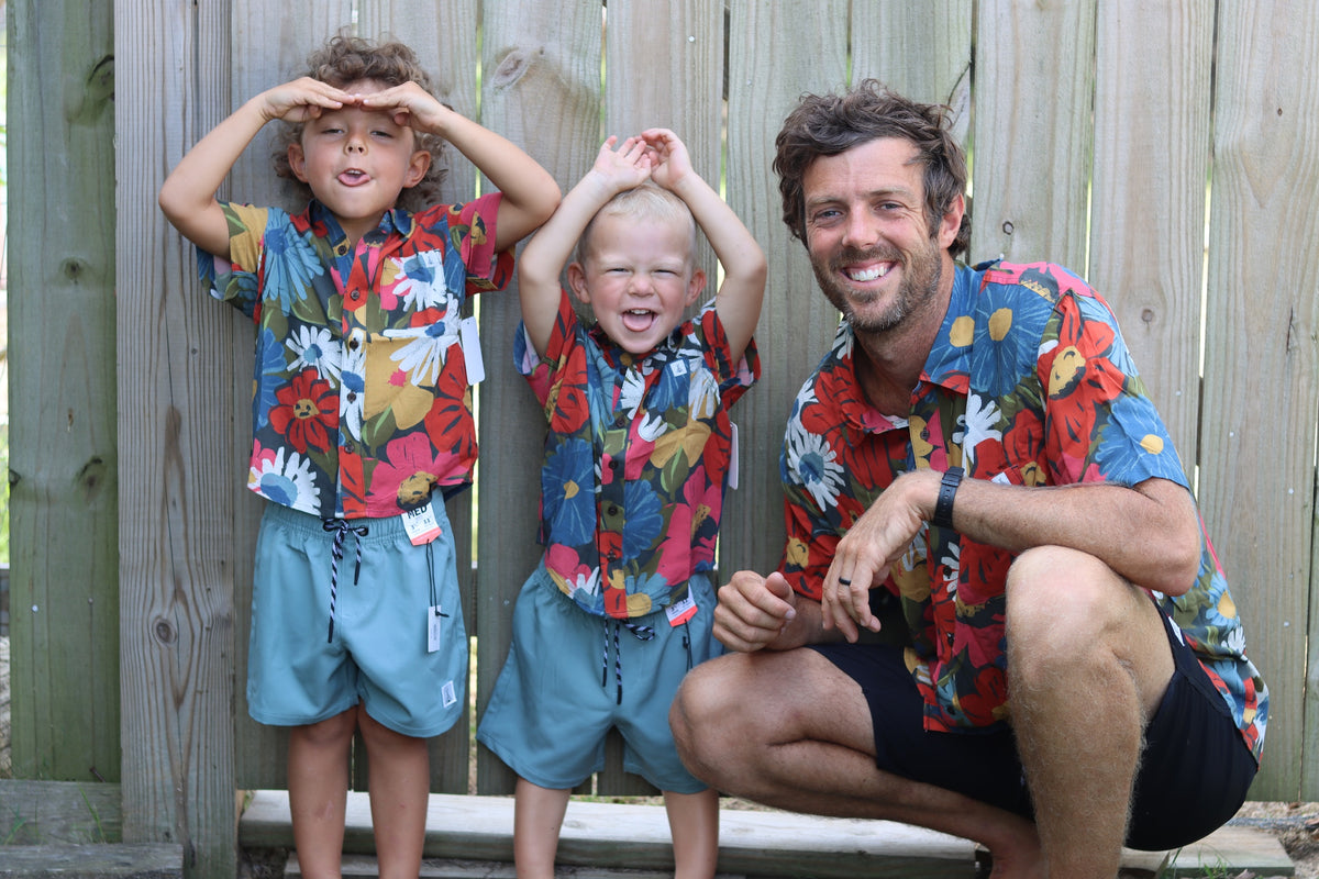 Boys Camden S/S Button Up- Floral