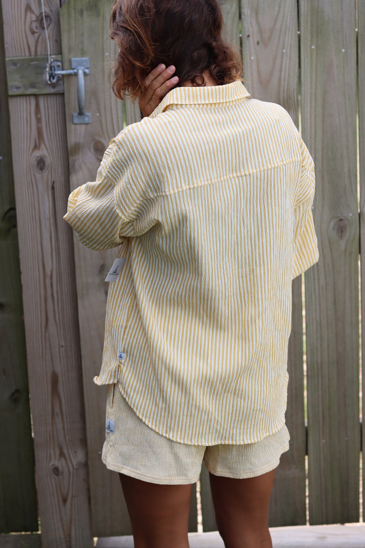 Myrtle Seersucker Button Up