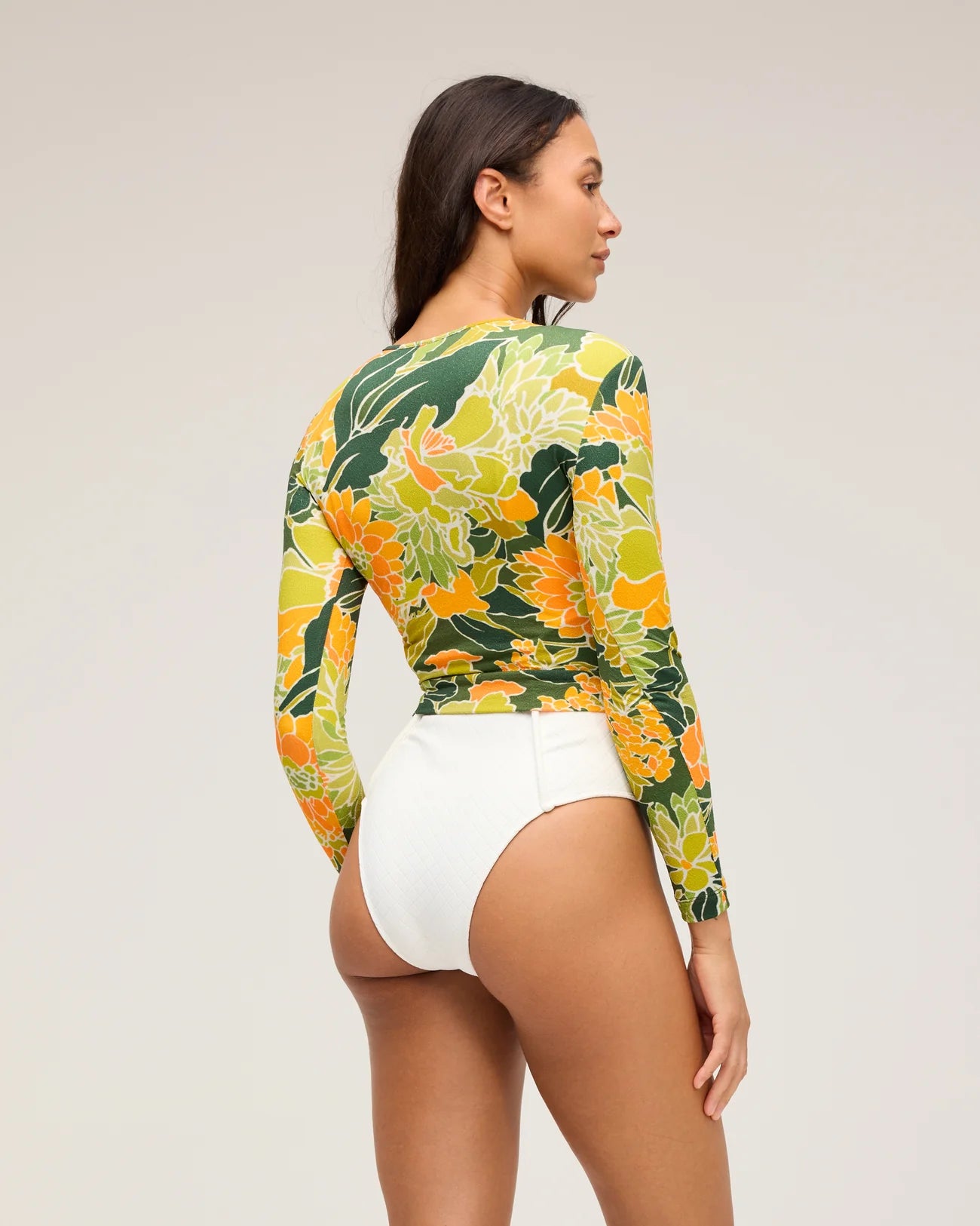 Palomar Crop Top Rashguard- Zest (Boucle)