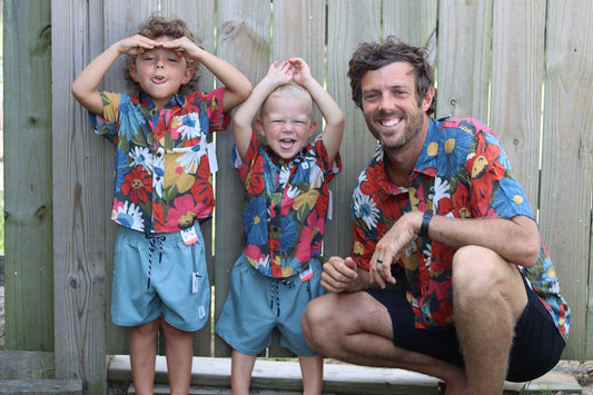 Boys Camden S/S Button Up- Floral