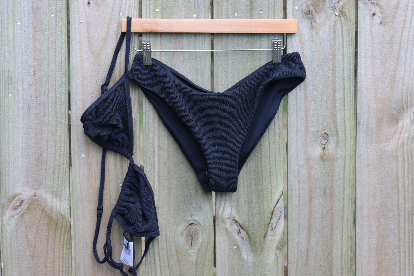 Strung Bikini Top in Black