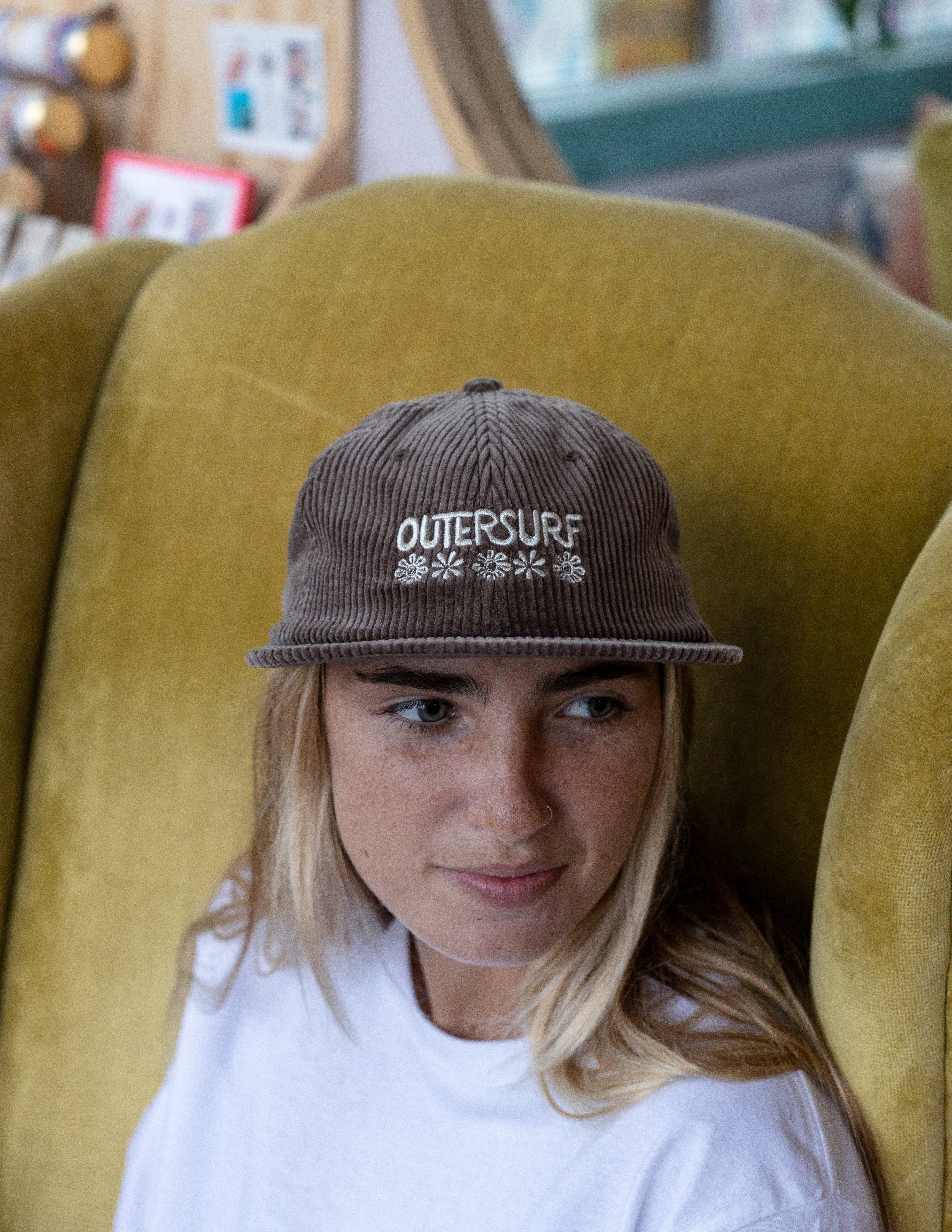 Cord Flat Brim Hat – Outer Surf