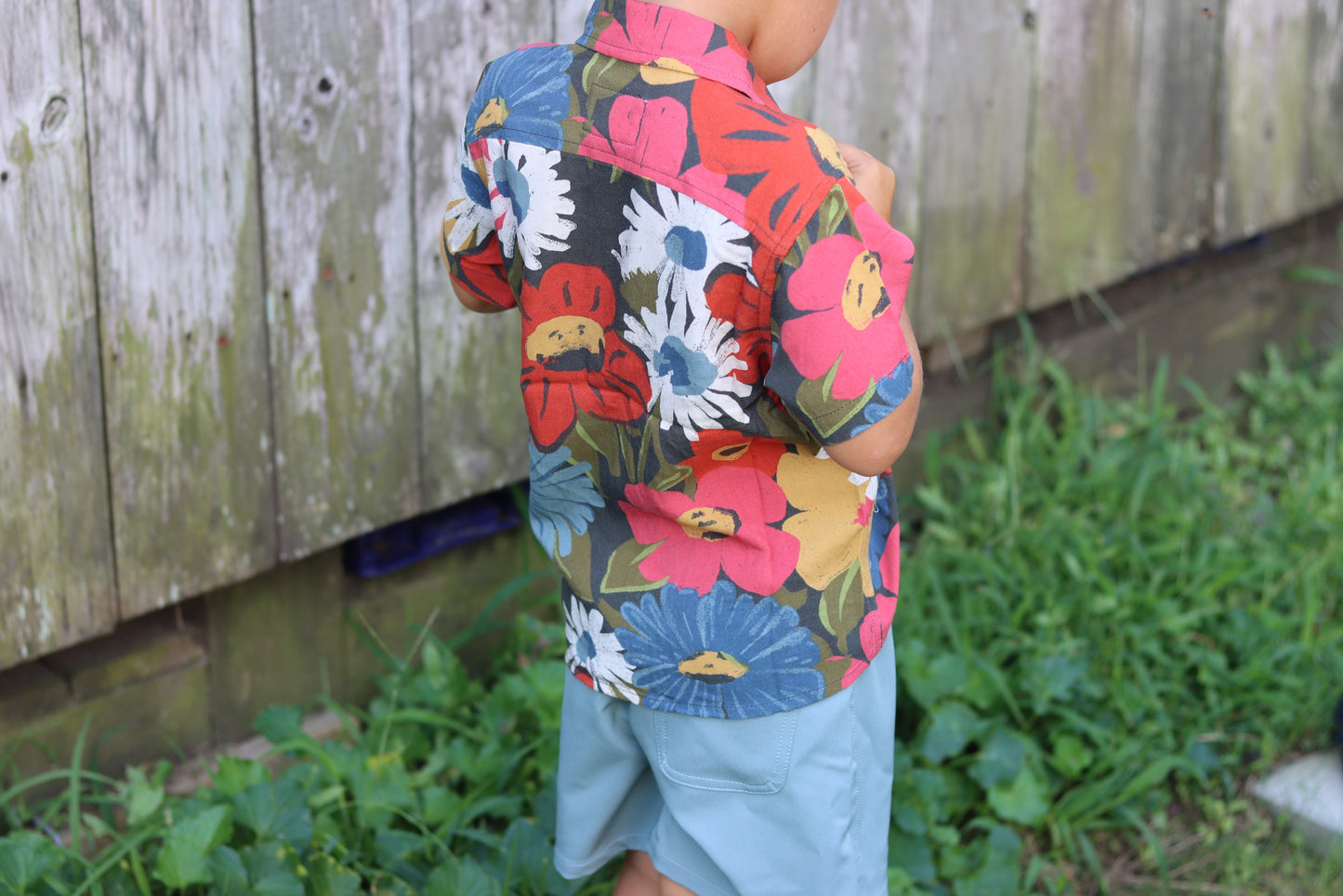 Boys Camden S/S Button Up- Floral
