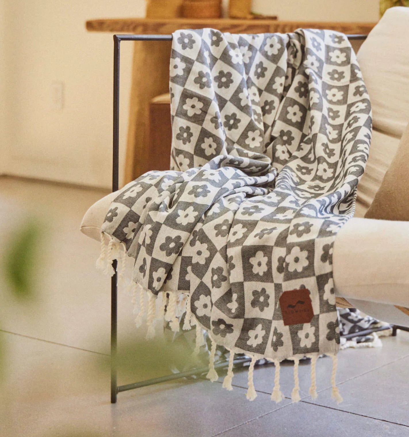 Black Gigi Beach Blanket