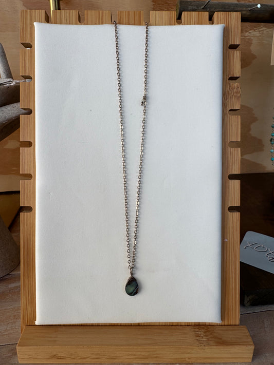 Abalone Teardrop Necklace