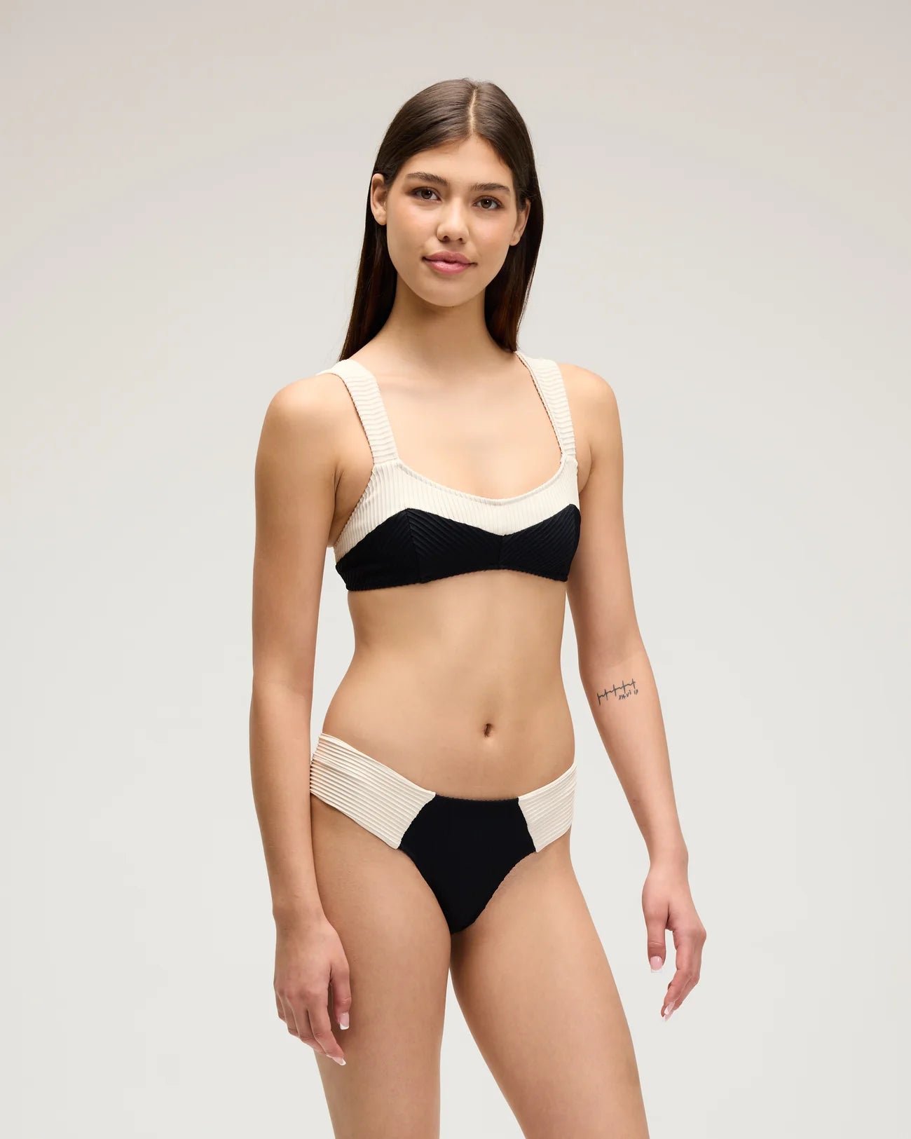 Fer Bikini Bottom - Black/Ivory