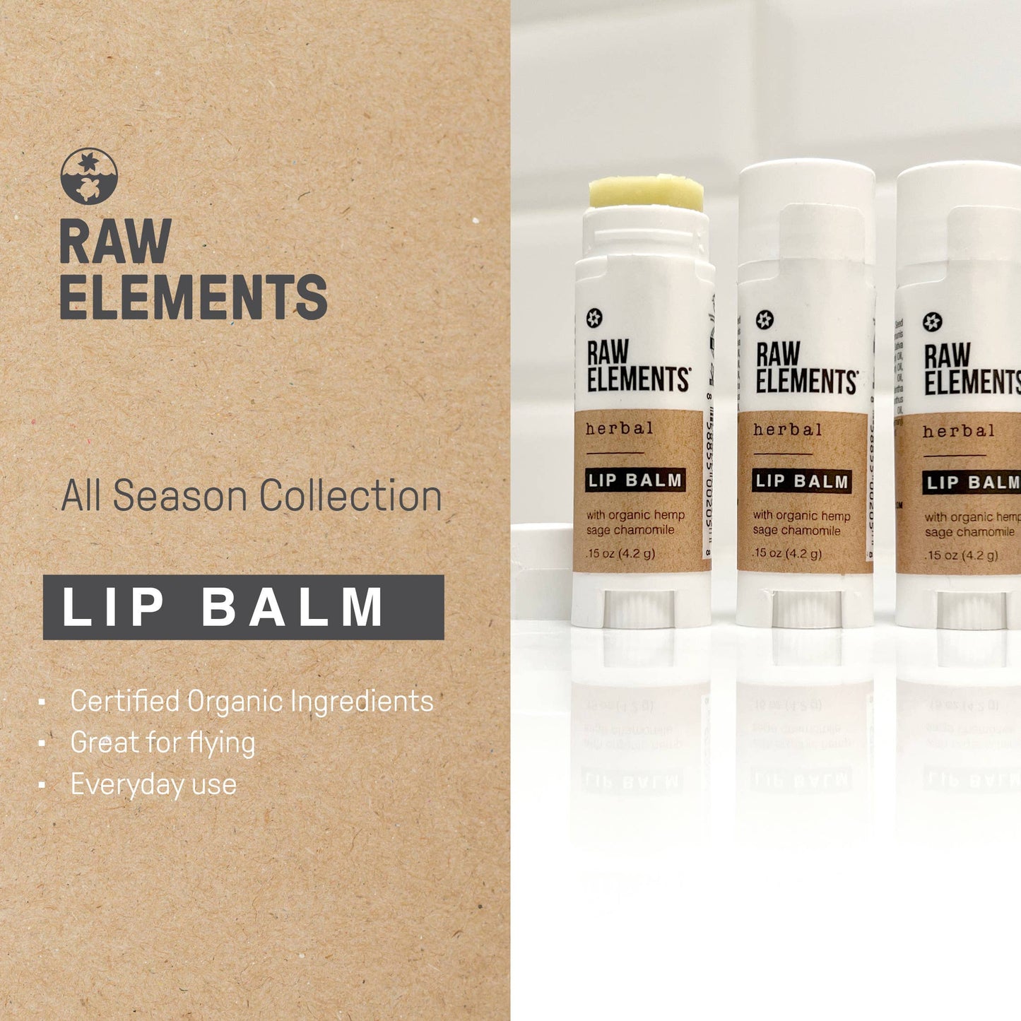 RAW ELEMENTS HERBAL RESCUE LIP BALM
