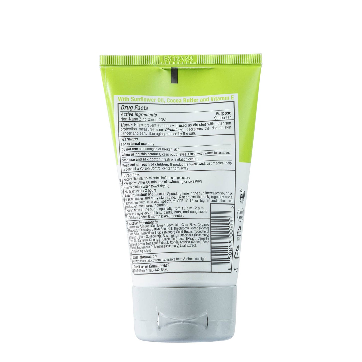 RAW ELEMENTS FACE AND BODY TUBE SPF 30